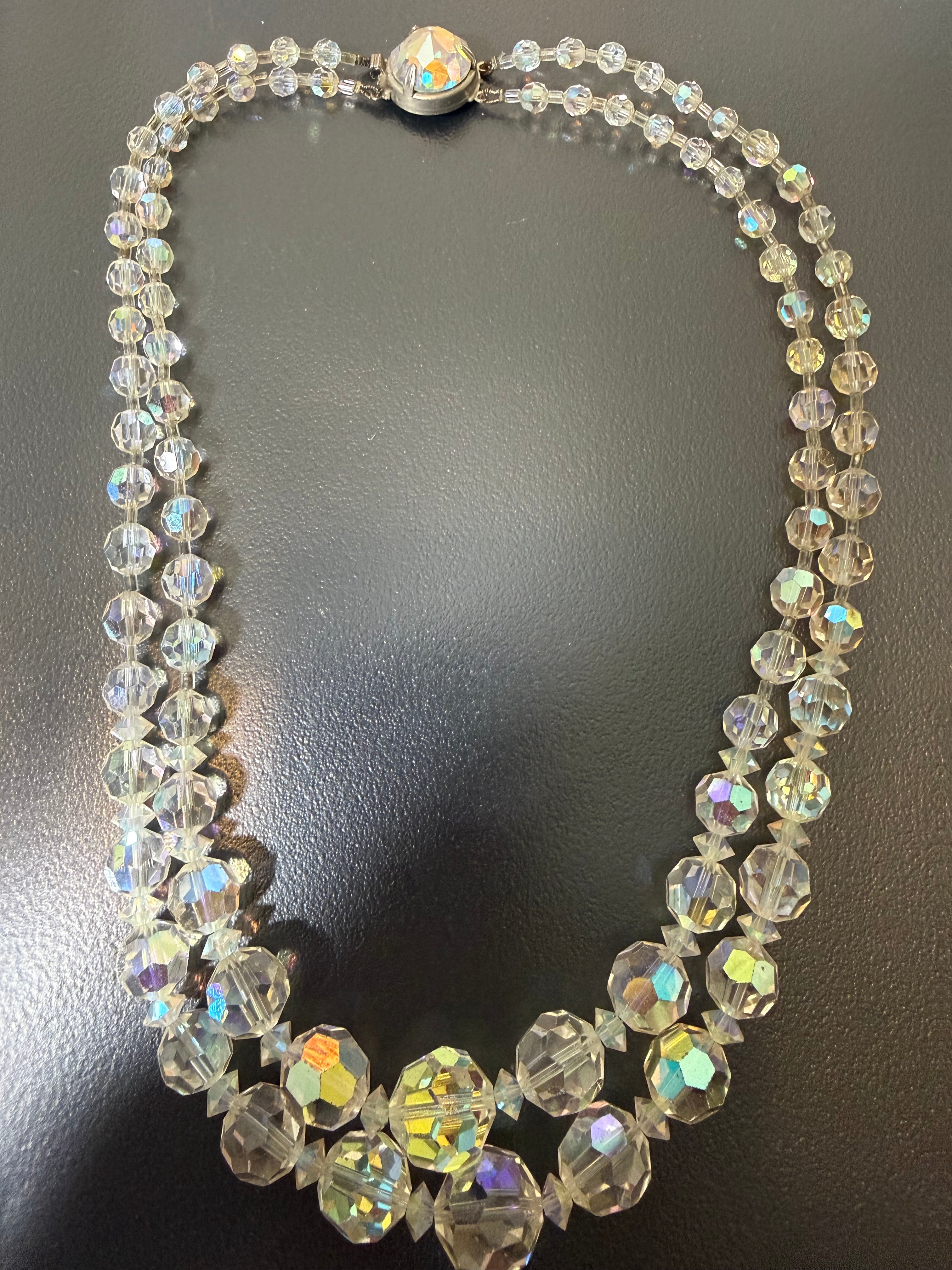 Collier en cristal deux rangs